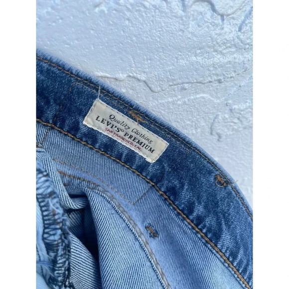 Levis Mens Mid Rise Straight Leg Denim Jeans Blue Sz W38 L30 - Picture 12 of 14